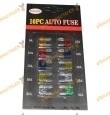 Set de 10 Fusibles | Medida Perfil Bajo | Voltaje Máximo de 12V | Intensidad de 5 a 30A