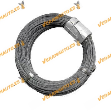 Cable de Acero Galvanizado | Ideal para Eslingas de cable | Composición D-1770 6x7+1 | Flexibilidad y Alta Capacidad de Rotura