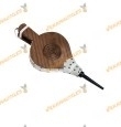 Fuelle para Chimenea WOLFPACK | Cuerpo de Madera | Soplador Metálico | Fuelle de Cuero