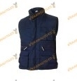 Chaleco de Trabajo Multibolsillos Azul | Talla XXL | Acolchado con Poliéster y Forro en Nylon