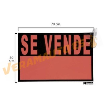 Placa | Cartel | Señalización | Se Vende | Plástico | Uso Interior o Exterior | Pared