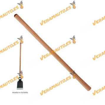 Handle for Hoe WOLFPACK | Made of Wood | 1200 x 32 mm | Ideal for Gardening and Agriculture Jobs