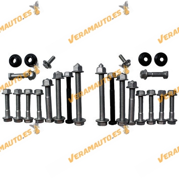 Suspension Arm Kit for Audi A4 from 2000 to 2004 | Arms Tie Rod Arms and Screws | Right and left
