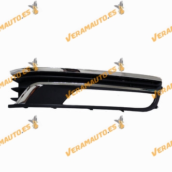Fog Light Grille Volkswagen Passat from 2010 to 2014 Complete with Chromed Frames Front Right 3AD853665
