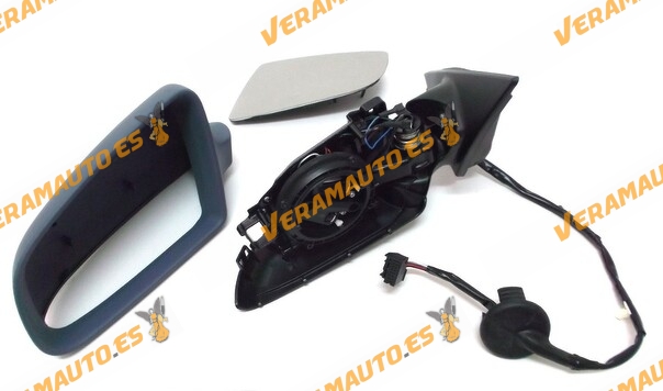 Espejo Retrovisor Audi A3 8P 5 Puertas de 2003 a 2008 Izquierdo | Eléctrico | Térmico | Imprimado | OEM 8P1858532K01C