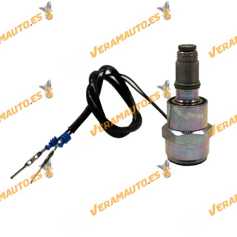 Electrovalvula | Corte Inyección Combustible Renault  Clio II Kangoo Trafic 1.9D | Bomba Inyectora Delphi y Lucas | 9108-147C