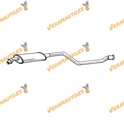 Silencioso Escape Intermedio Citroen Xsara de 1997 a 2005 OEM Similar a 1717.98