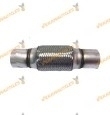 Tubo Malla Flexible Universal de Escape 57 X 150 mm Con Extensión Acero Inxodable