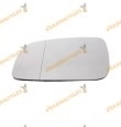 Cristal + Base Espejo Grupo VAG Izquierdo| Modelo Largo | No Térmico | Cristal Cromado y Convexo | OEM Similar 1J1857521