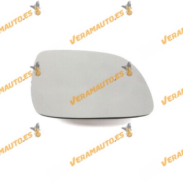 Glass + Base Mirror Glass VAG Group Right | Short Model | Non-Thermal | Chrome and Convex Glass | OEM Similar 1J1857522C