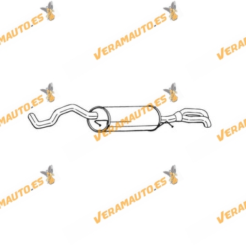 Silencioso Escape Trasero Audi A4 Del 1995 Al 2001 Motor 1.9 Tdi Similar 8D0253609AF 8D0253609AG 8D0253609BJ 8D0253609T