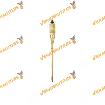 Antorcha de Bambu Antimosquitos | Medida 90cm o 120cm | Incluye Recipiente y Mecha |