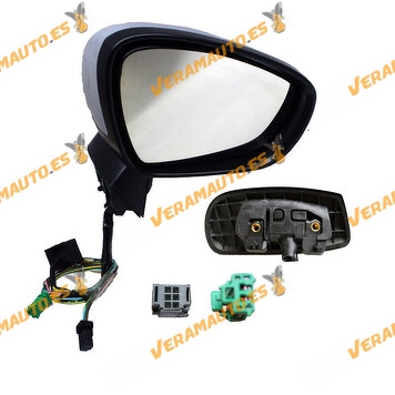 Mirror Citroen C4 B7 from 2010 to 2011 Right | Electric | Temperature probe | OEM Similar to 8154EH