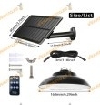 Lámpara Solar Led para Jardín y Exteriores | 48 Led | Instalación en techo | Incluye Accesorios para el montaje e Instrucciones