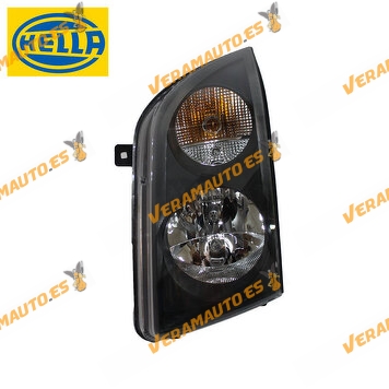 Volkswagen Crafter 2E left headlight HELLA from 2006 to 2013 for H7 and H7 OEM 2E1941015 lamps
