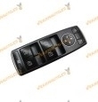 Conjunto Botonera Elevalunas Mercedes Clase C W204 Clase E W212 y GLK X204 Equivalente a OEM A2049055302 Cromada-Negra 3 Pin