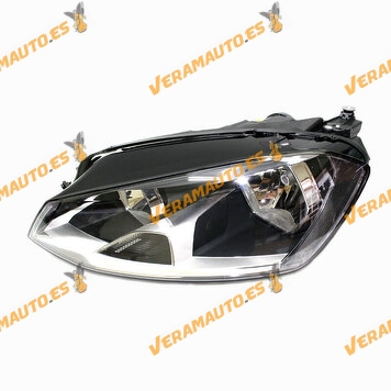 Headlight Volkswagen Golf VII from 2012 to 2017 Front Left | H7 and H15 lamps | OEM Similar to 5G1941006