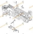 Cubre carter Audi Q7 4L de 2005 a 2009 | Material Polietileno | OEM Similar a 7L8 825 285 | 7L8825285