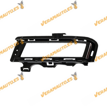 Front Left Fog Frame or Profile with Chrome Trim Volkswagen Golf VII from 2012 to 2017 OEM 5G0853211E