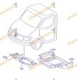 Proteccion Bajo Motor Mercedes Sprinter | Volkswagen LT de 1995 a 2006 | Cubre Carter en Polietileno | OEM 9015240825