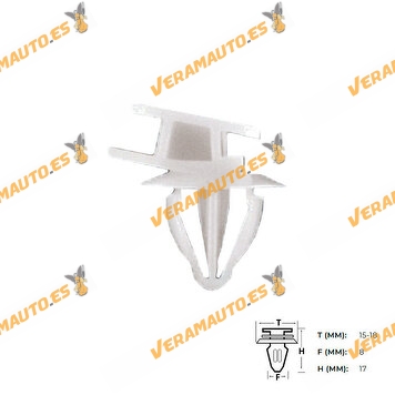 Set de Grapas Volvo S60 | V70 | XC70 | Molduras de Puerta Exteriores | OEM Similar a 9484284