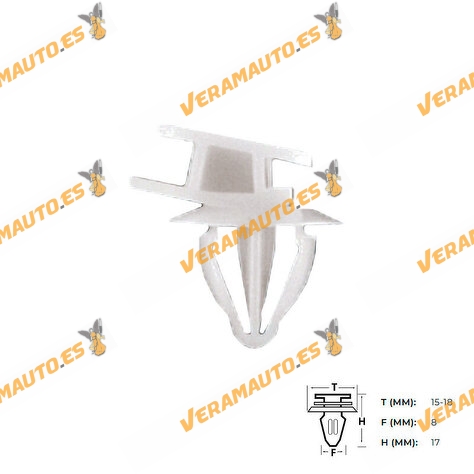 Set de Grapas Volvo S60 | V70 | XC70 | Molduras de Puerta Exteriores | OEM Similar a 9484284