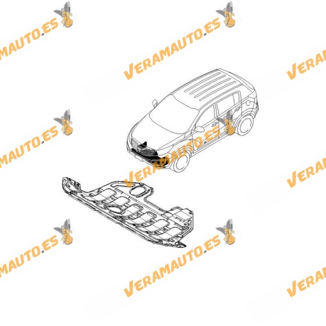 Protección Bajo Motor Kia Sportage de 2010 a 2015 | Cubre Carter ABS + PVC | OEM Similar 29110-3U500