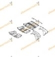 Protección Bajo Motor Dacia Dokker De 2012 a 2020 | Cubre Carter ABS +  | OEM Similar 758900822R