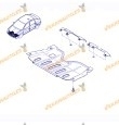 Protección Bajo Motor Dacia Logan de 2005 a 2013 Sandero de 2008 a 2013 OEM  8200221344