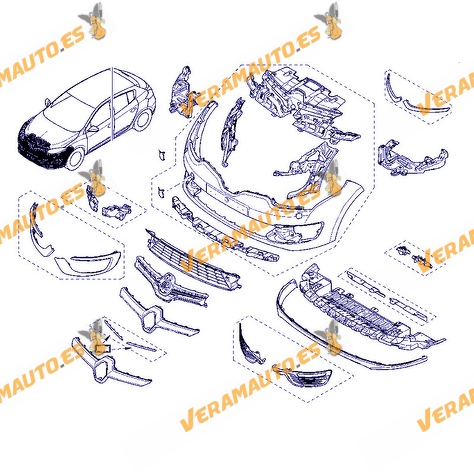 Proteccion Bajo Radiadores Renault Megane III de 2008 a 2013 | Cubre Carter | OEM Similar 622350001R