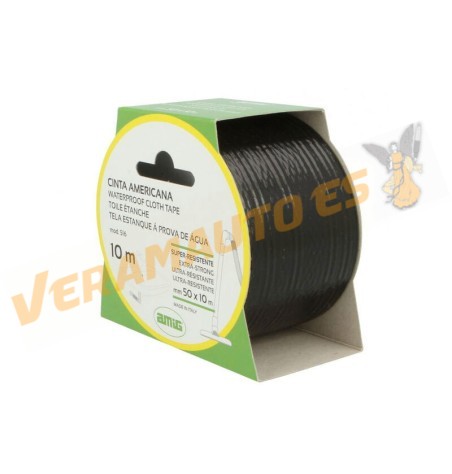 American Adhesive Tape with High Tensile Strength | 50 x 10m | Grey or Black