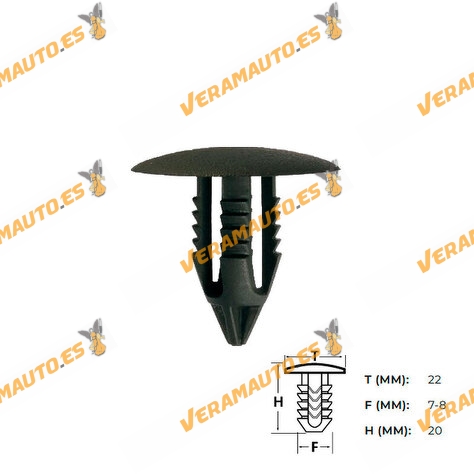 Set de 10 Grapas | Botón Universal para Tapizado de Puertas | Molduras | Parachoques