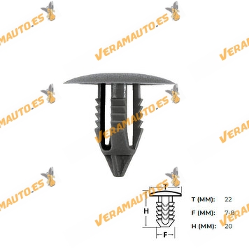 Set de 10 Grapas | Botón Universal para Tapizado de Puertas | Molduras | Parachoques