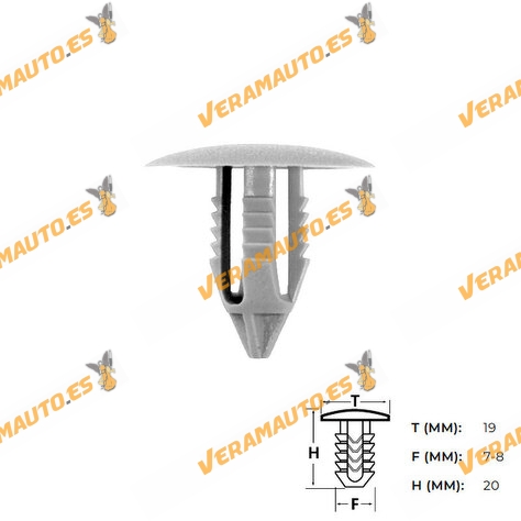 Set de 10 Grapas | Botón Universal para Tapizado de Puertas | Molduras | Parachoques