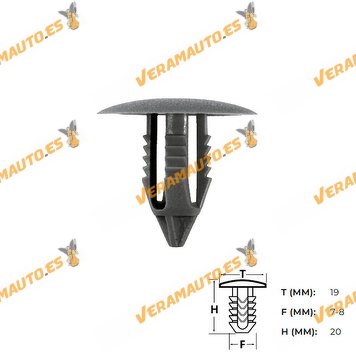 Set of 10 Staples | Universal Button for Door Upholstery | Door Mouldings | Bumpers | Bumper Bumpers | Wheel Well Protectors