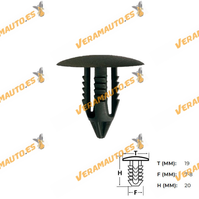 Set de 10 Grapas | Botón Universal para Tapizado de Puertas | Molduras | Parachoques