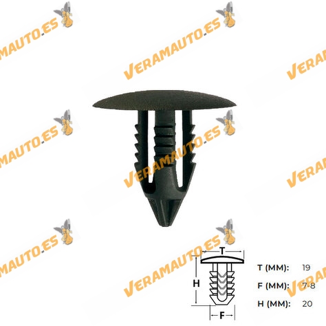 Set de 10 Grapas | Botón Universal para Tapizado de Puertas | Molduras | Parachoques