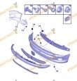 Paragolpes Delantero Peugeot 206 de 1998 a 2009 | Imprimado | OEM 7401N3
