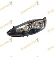 Faro Ford Fiesta de 2009 a 2013 | Izquierdo Fondo Negro| Lamparas H7 y H1 | Con Motor de Regulacion | OEM 8A6113W030AD