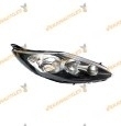 Faro Ford Fiesta de 2009 a 2013 | Derecho | Fondo Negro| HELLA | Lamparas H7 y H1 | Con Motor de Regulacion | OEM 8A6113W029AD