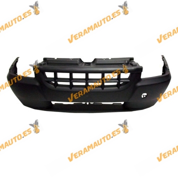 Front Bumper Fiat Doblo from 2001 to 2005 Black without Antifog Hole