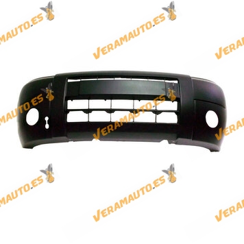 Front Bumper Citroen Berlingo Peugeot Partner from 2003 to 2008 Printed Black with Antifog Hole