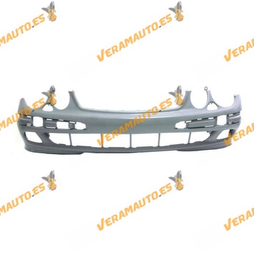 Front Bumper Mercedes Class E w211 avantgarde from 2002 to 2007 Printed with Headlamp Hole Xenon 2118800240