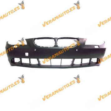 Front Bumper Bmw Serie 5 E60 from 2003 to 2007 Printed with Lampwasher and Parking Sensor Holes