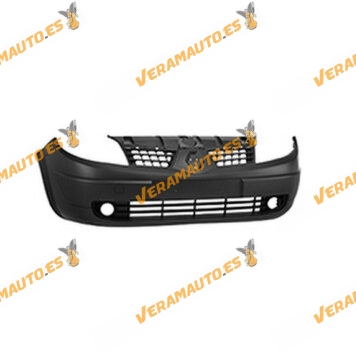 Front Bumper Renault Scenic from 2003 to 2006 Printed with Frame and Grille with Fog Light Hole