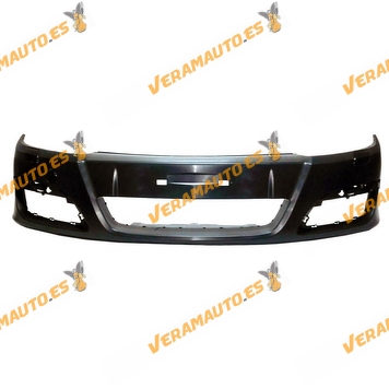Front Bumper Opel Astra H from 2004 to 2007 Black 5 Doors Model with Headlamp Washer Cover Similar to 1400303