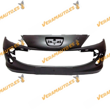 Paragolpes Delantero Peugeot 207 de 2006 a 2009 | Imprimado Con Agujeros Antiniebla | OEM 7401EQ