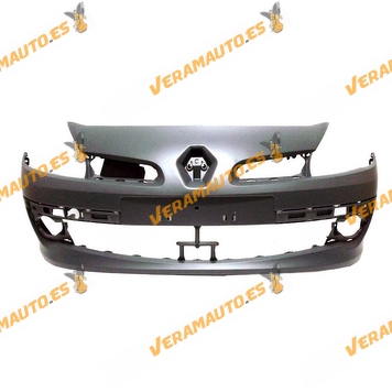 Front Bumper Renault Clio from 2005 to 2009 Printed with Fog Light Holes