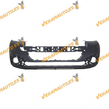 Peugeot 208 Front Bumper from 2015 to 12-2019 : Primed : OEM Similar to 1613478880