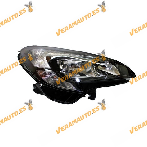 Headlight Opel Corsa E from 2014 to 2019 | Left | HELLA | Automatic Lighting | With Engine | H7+H7 Bulbs | OEM 1216849